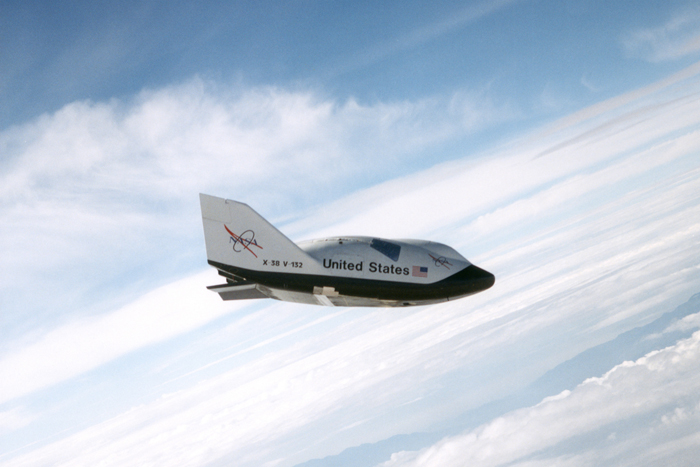 Space History Photo: X-38 Ship #2 in Free Flight